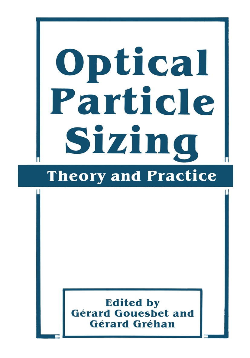 and　Optical　SpringerLink　Particle　Sizing:　Theory　Practice