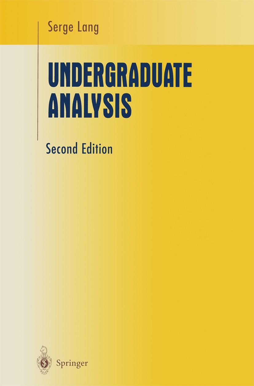Undergraduate Analysis | SpringerLink