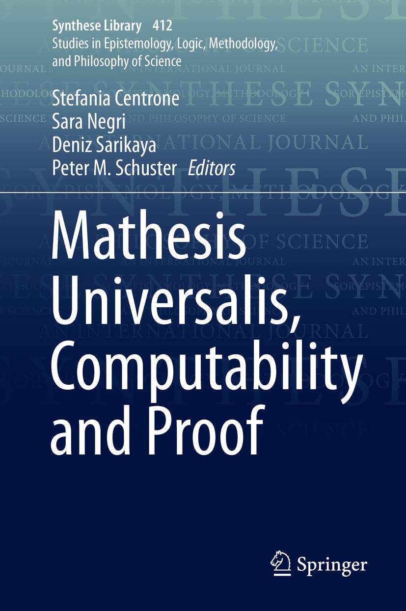 Mathesis Universalis, Computability and Proof | SpringerLink
