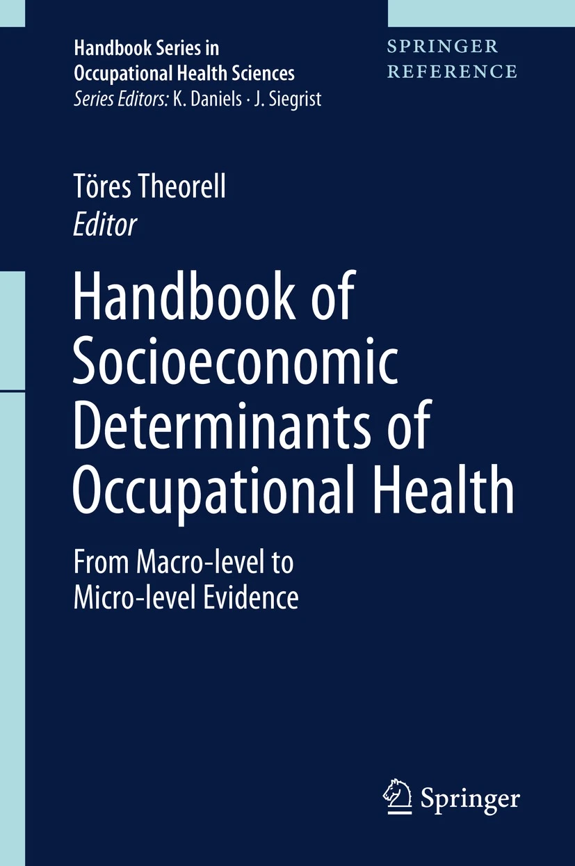 "Handbook of Socioeconomic Determinants of Occupational Health: From Macro-Level to Micro-Level Evidence" book cover