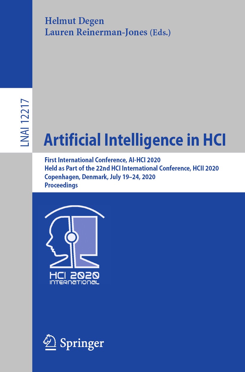 Artificial Intelligence in HCI: First International Conference, AI