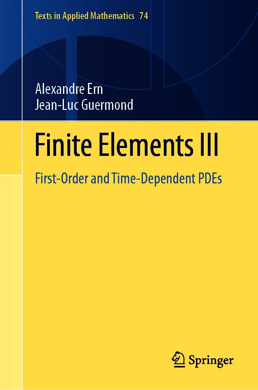 Finite Elements III: First-Order and Time-Dependent PDEs