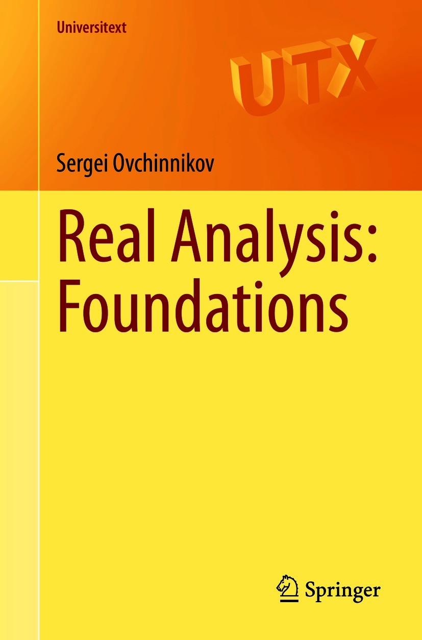 Real Analysis: Foundations | SpringerLink