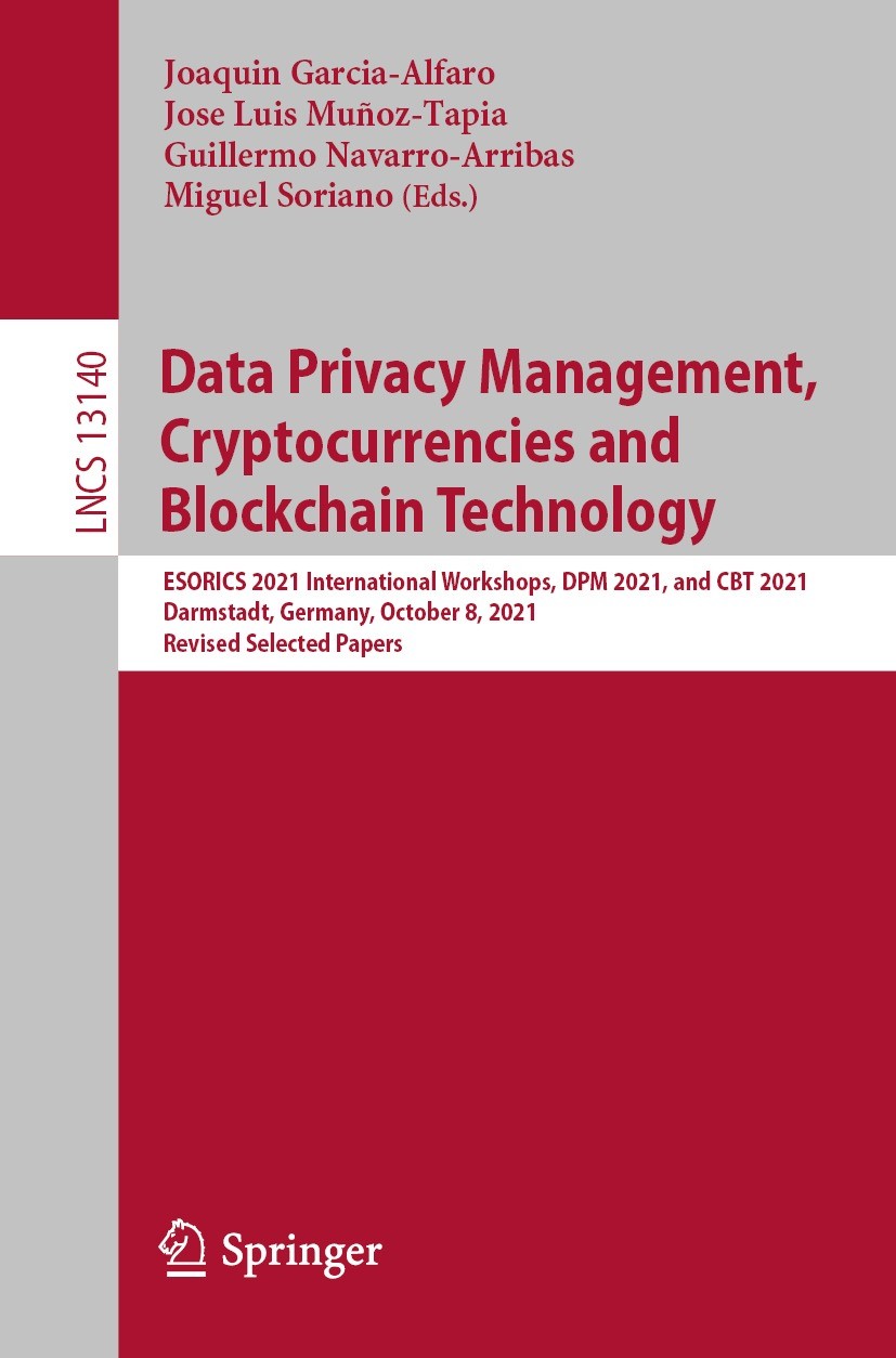 Data Privacy Management, Cryptocurrencies and Blockchain Technology (eBook)