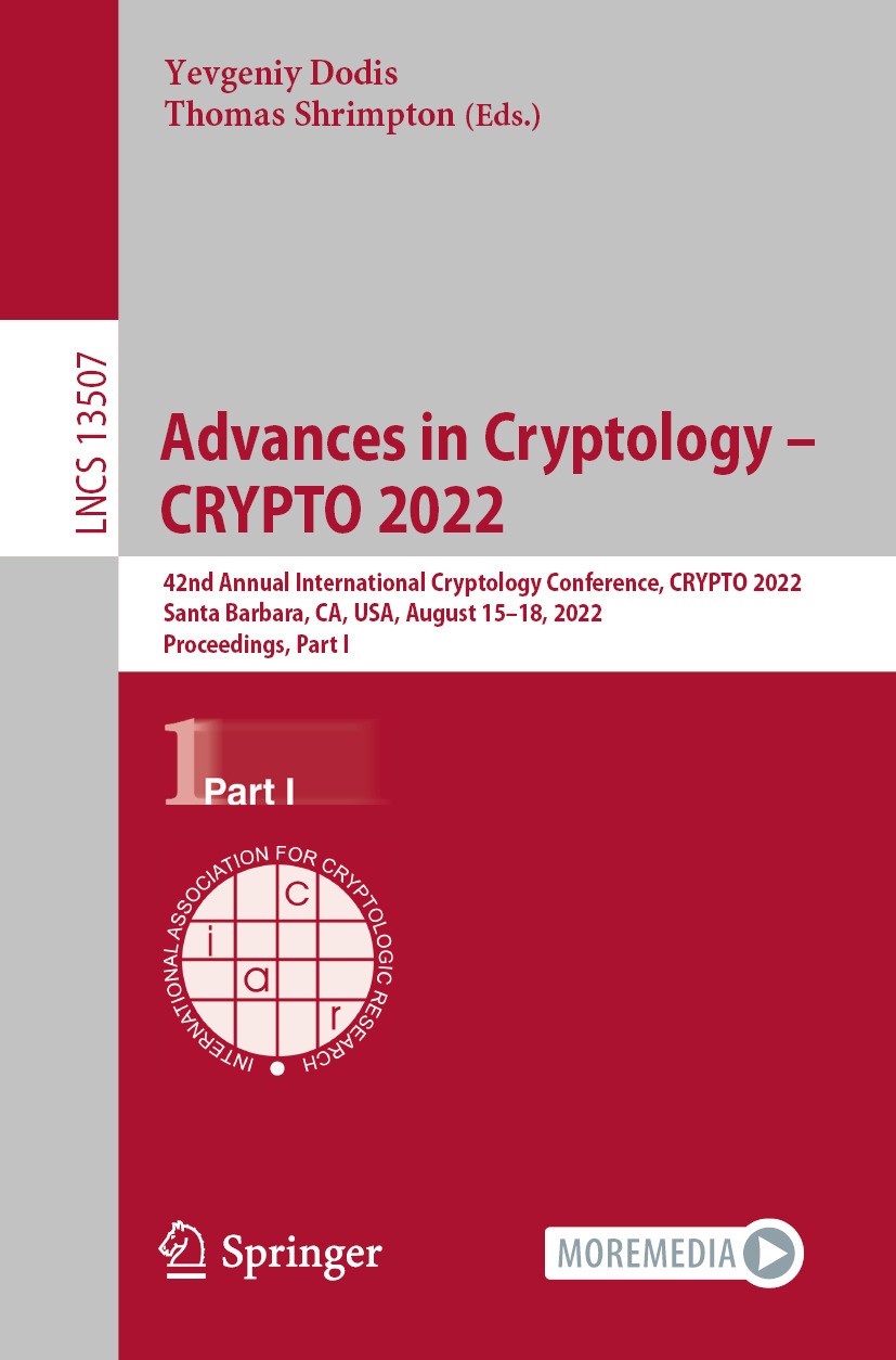 Advances in Cryptology – CRYPTO 2022 (eBook)