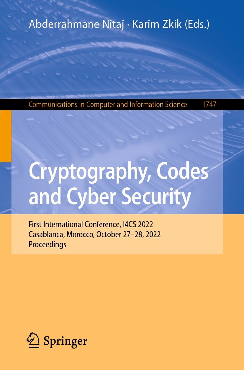 Cryptography, Codes and Cyber Security: First International 