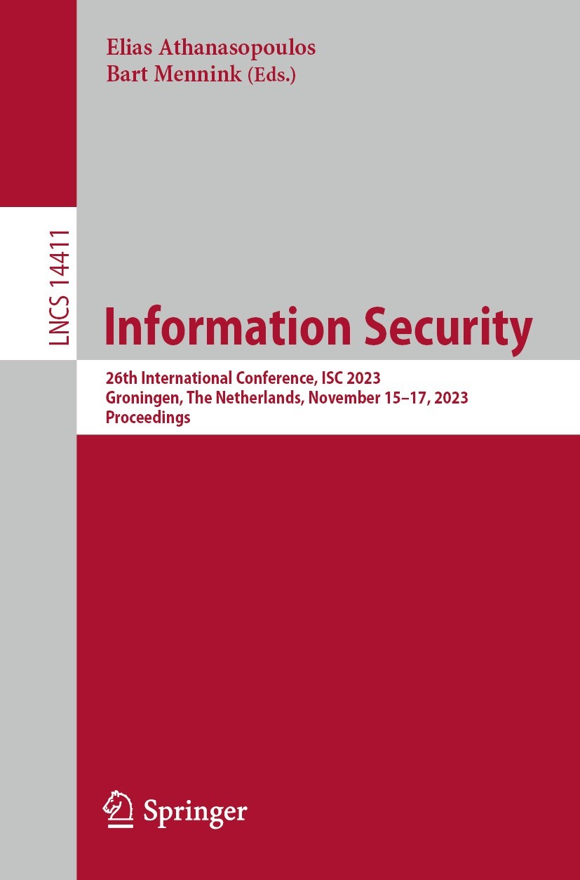 Information Security: 26th International Conference, ISC 2023 