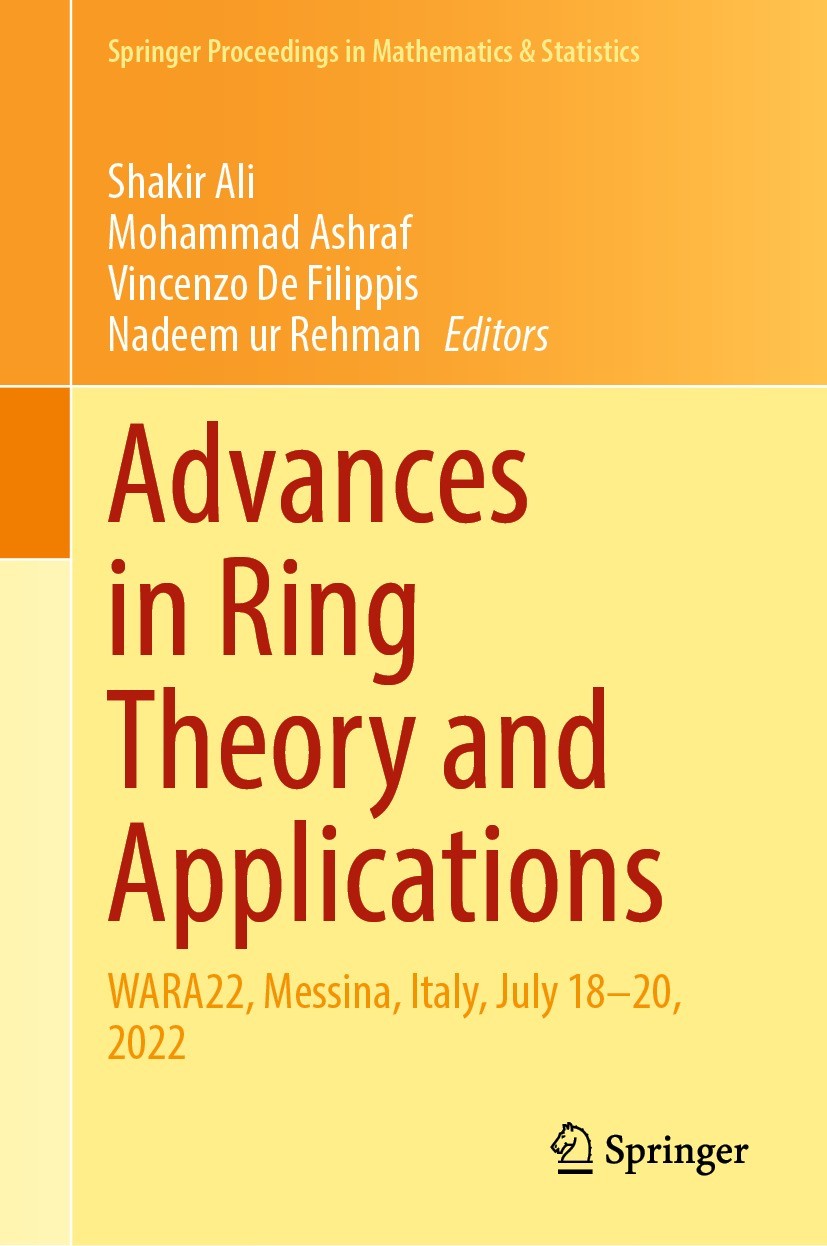 Advances in Ring Theory and Applications: WARA22, Messina, Italy, July 18–20, 2022 | SpringerLink Advances in Ring Theory and Applications: WARA22, Messina, Italy, July 18–20, 2022 | SpringerLink