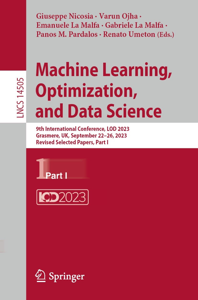 Machine Learning, Optimization, and Data Science: 9th