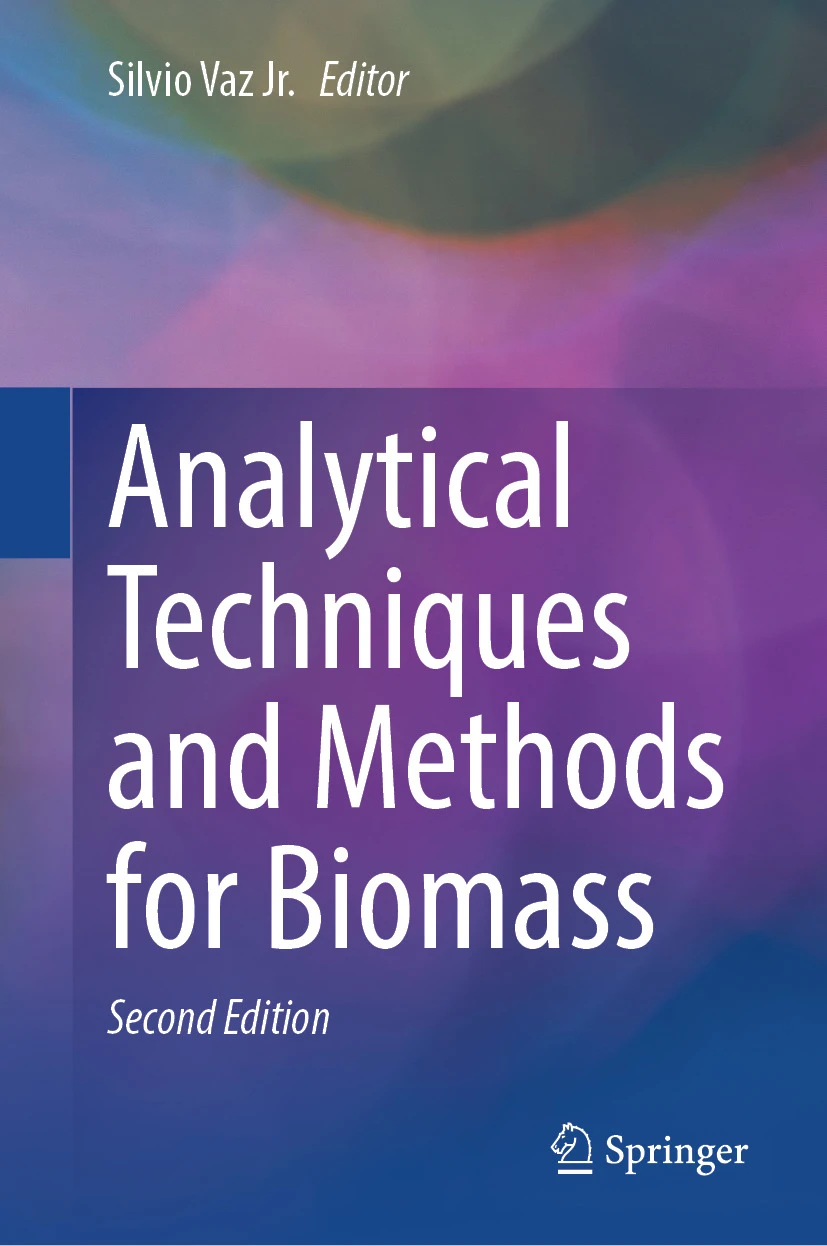 Cover of Springer book, "Analytical Techniques and Methods for Biomass"