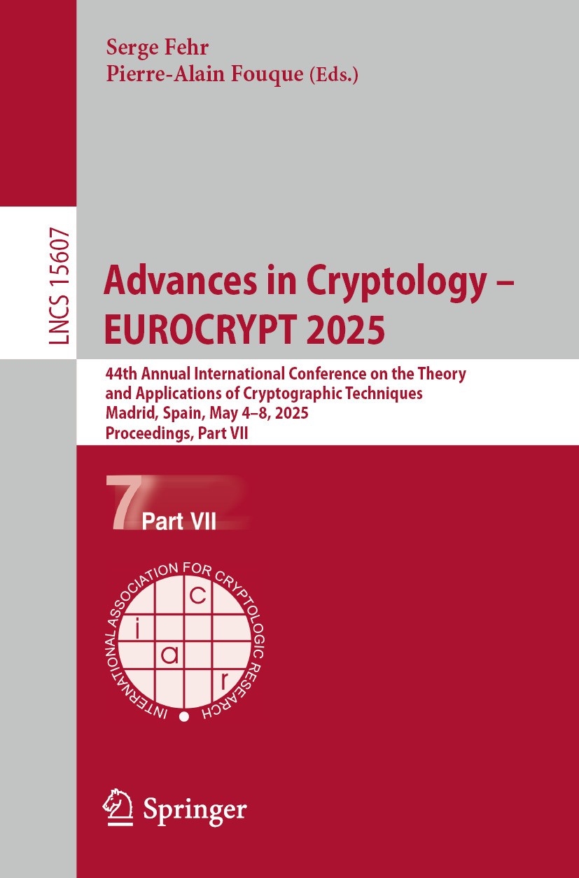 Advances in Cryptology – EUROCRYPT 2025: 44th Annual