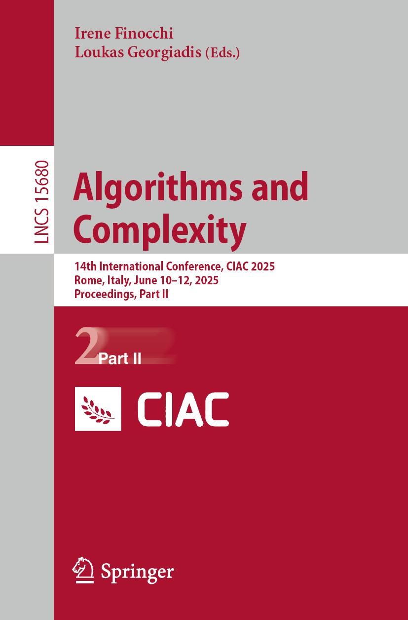 Algorithms and Complexity: 14th International Conference