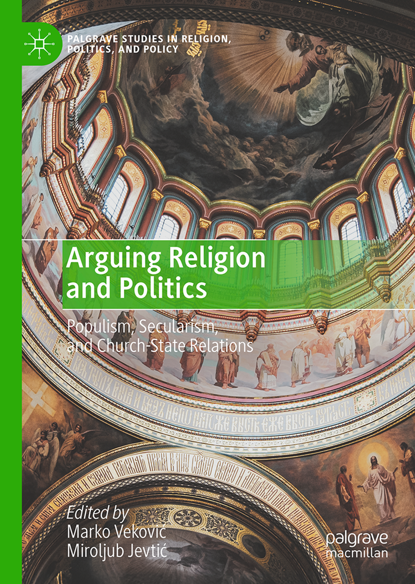 Lightbox view of the cover for Arguing Religion and Politics
