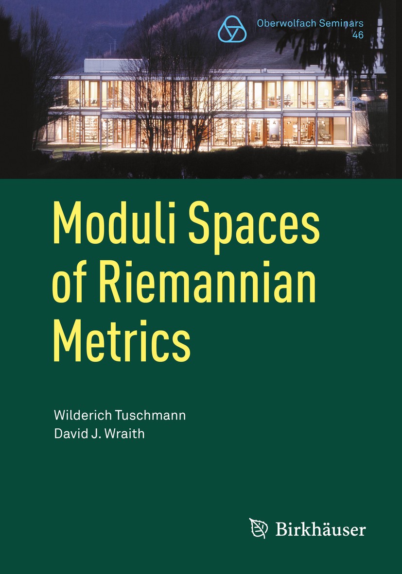 Moduli Spaces of Riemannian Metrics | Springer Nature Link