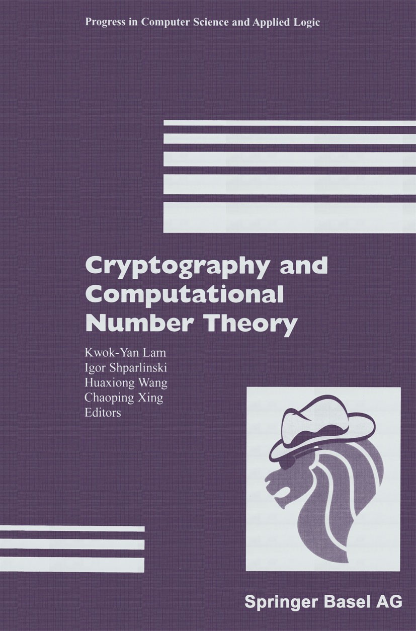 Cryptography and Computational Number Theory | SpringerLink