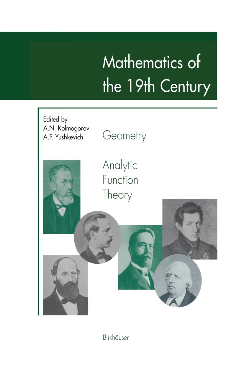 Mathematics of the 19th Century: Geometry, Analytic Function
