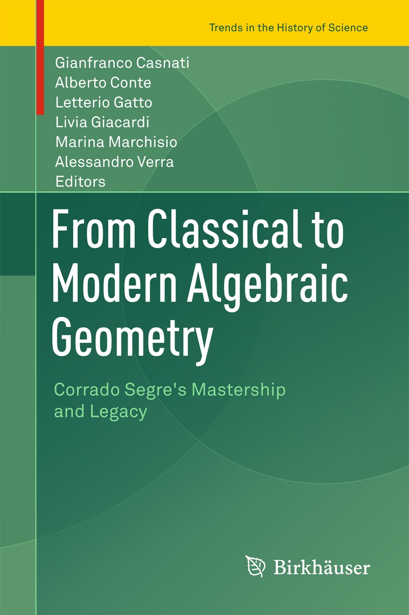 Segre's University Courses and the Blossoming of the Italian School of  Algebraic Geometry | SpringerLink