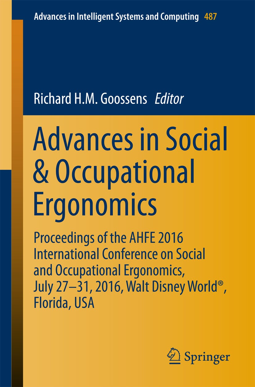 Advances in Social Occupational Ergonomics: Proceedings of the
