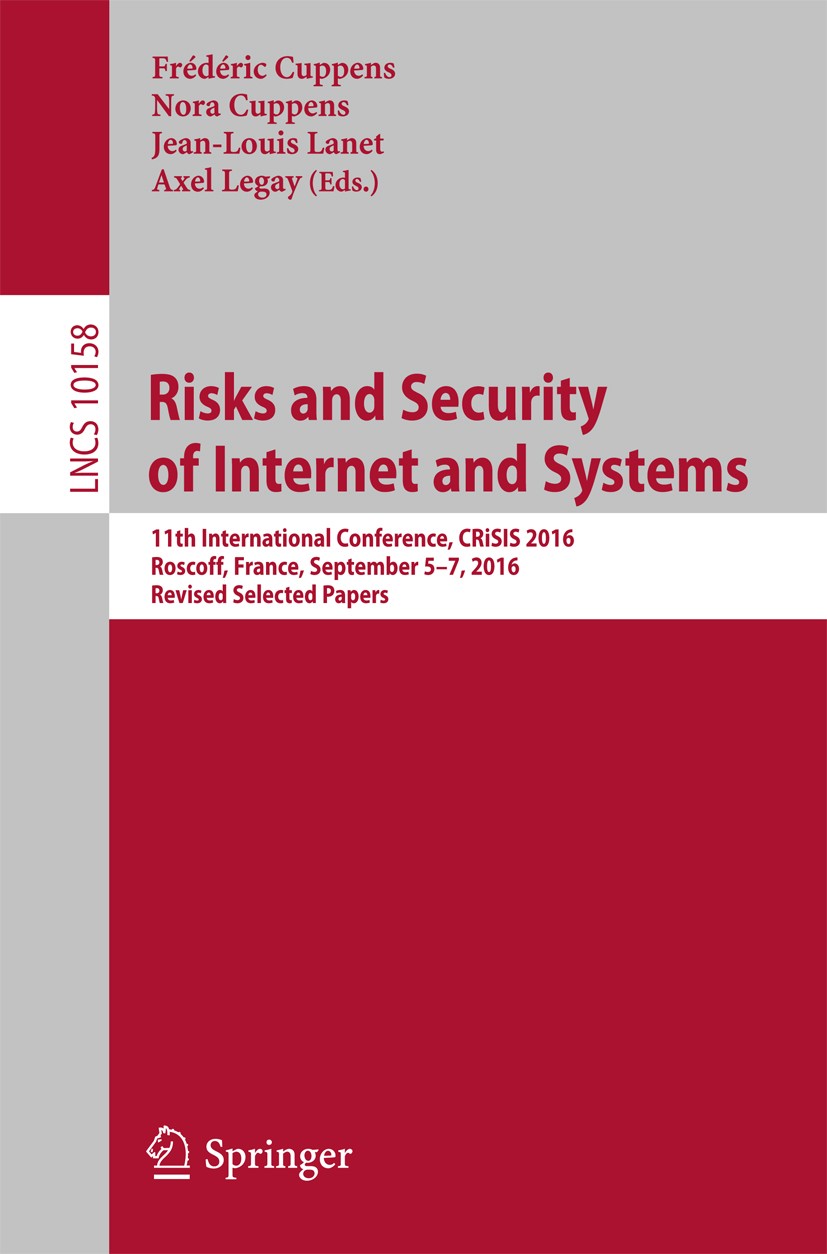 Risks and Security of Internet and Systems | SpringerLink