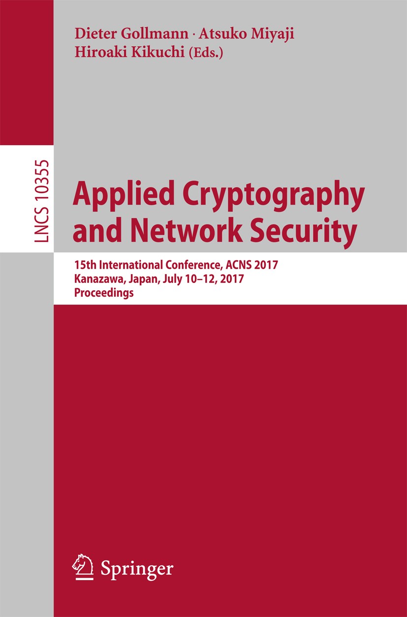 Applied Cryptography and Network Security: 15th International 