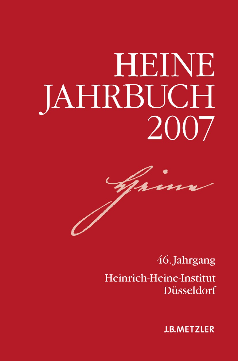 Ende der Kunstperiode‹? Heinrich Heines »Florentinische Nächte« |  SpringerLink