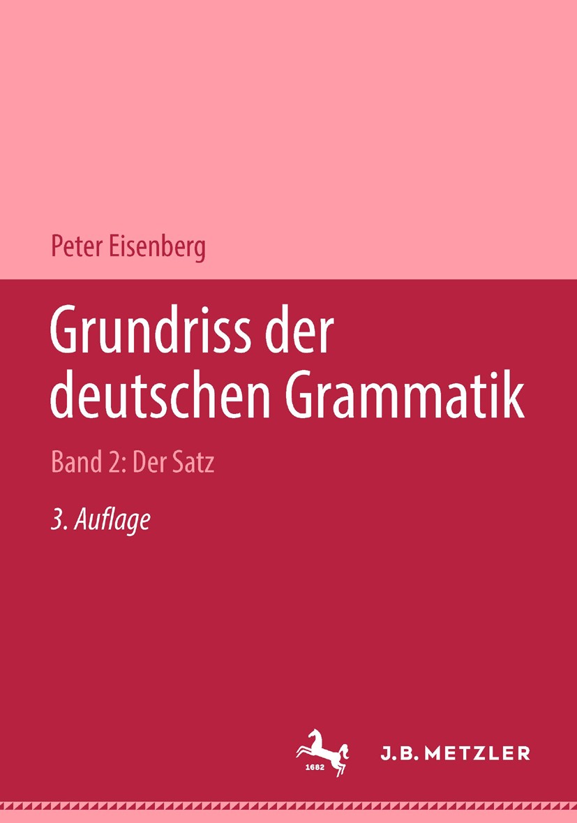 Grundriss der deutschen Grammatik: Band 2: Der Satz | SpringerLink