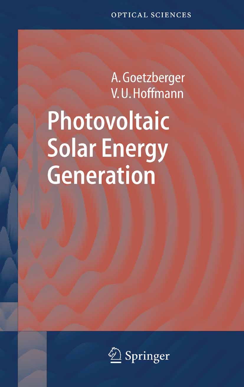 Photovoltaic Solar Energy Generation | SpringerLink