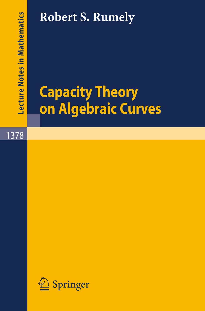 Capacity Theory on Algebraic Curves | SpringerLink