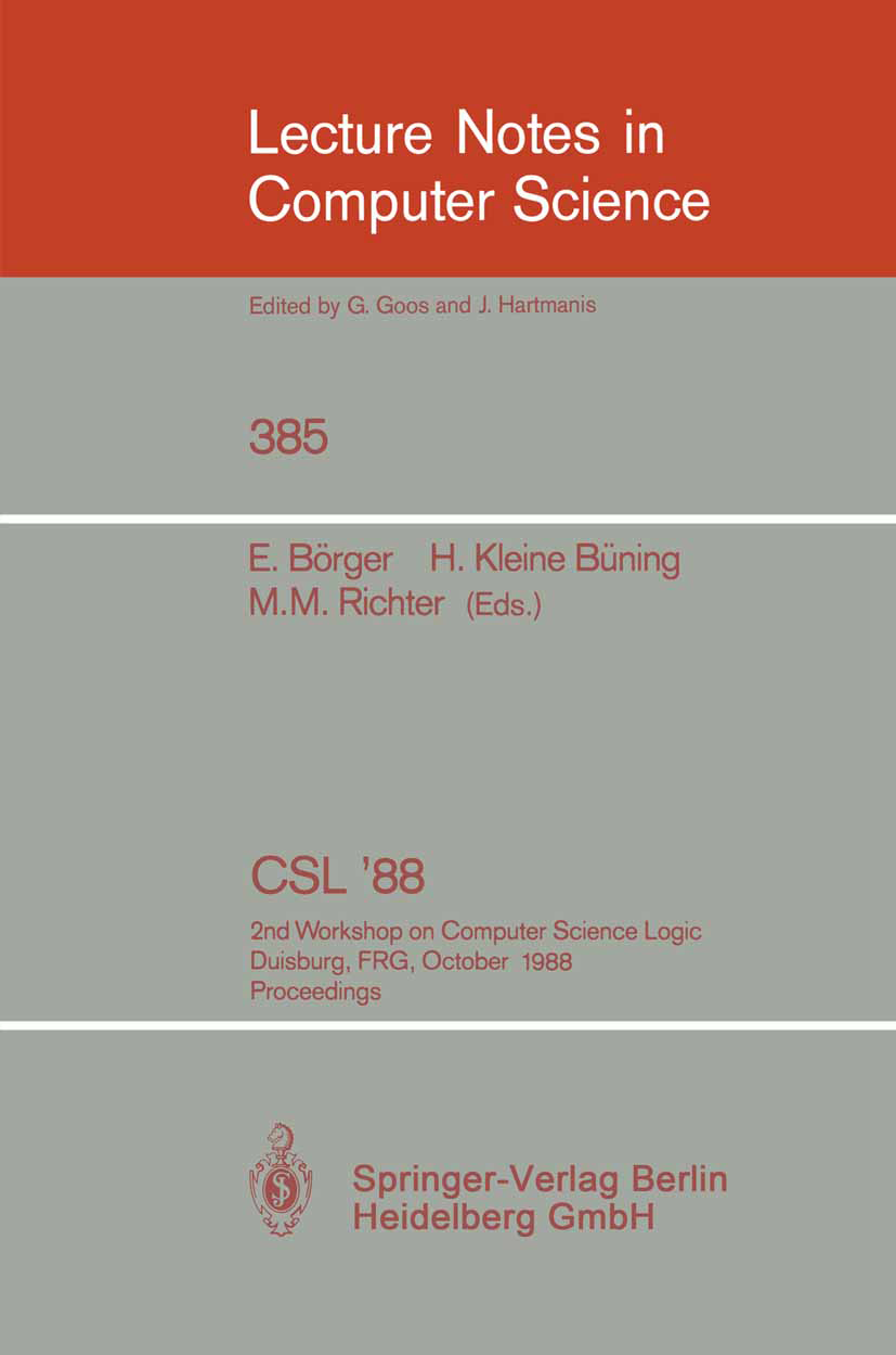 CSL'88 | SpringerLink
