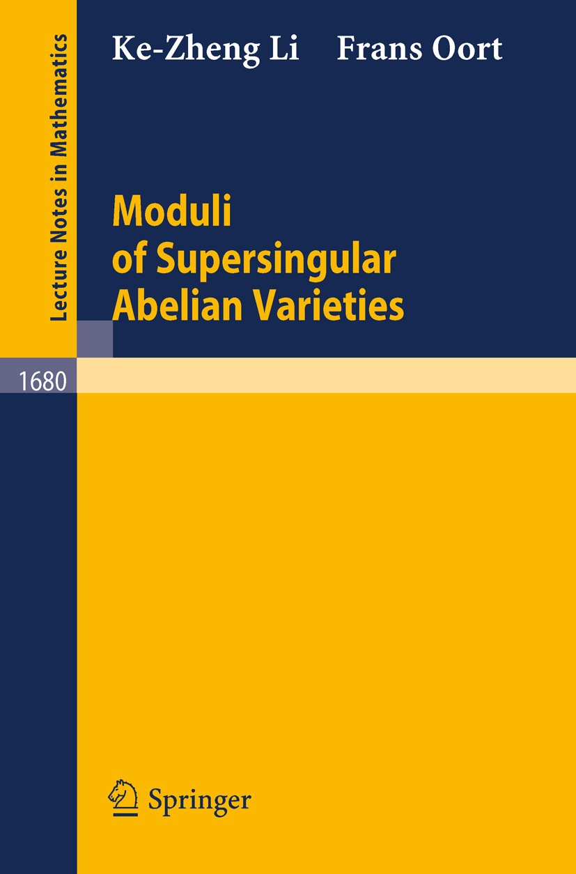 Moduli of Supersingular Abelian Varieties | SpringerLink