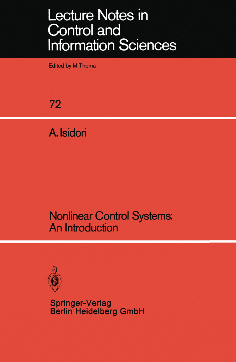 Nonlinear Control Systems: An Introduction | SpringerLink