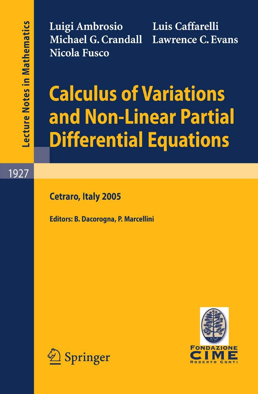 Calculus of Variations and Nonlinear Partial Differential