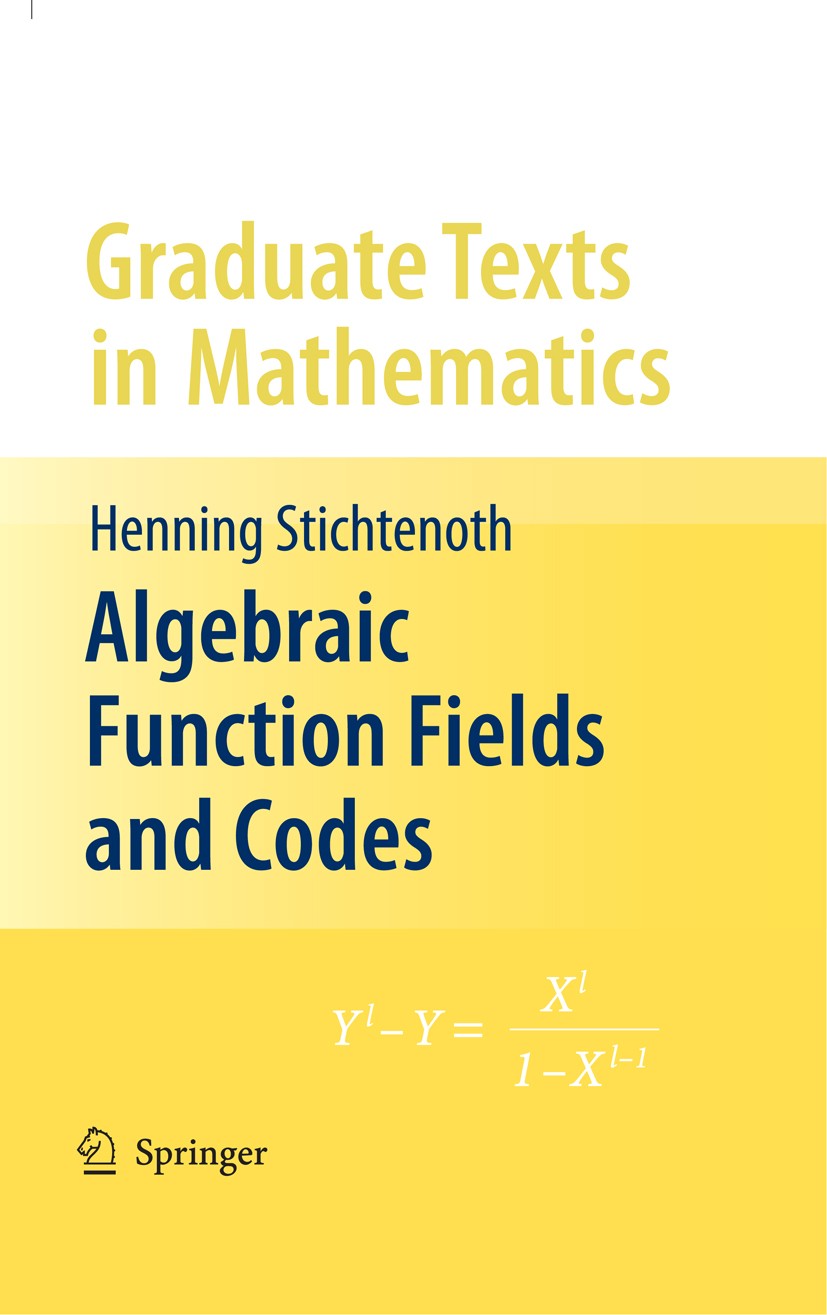 Algebraic Function Fields and Codes | SpringerLink