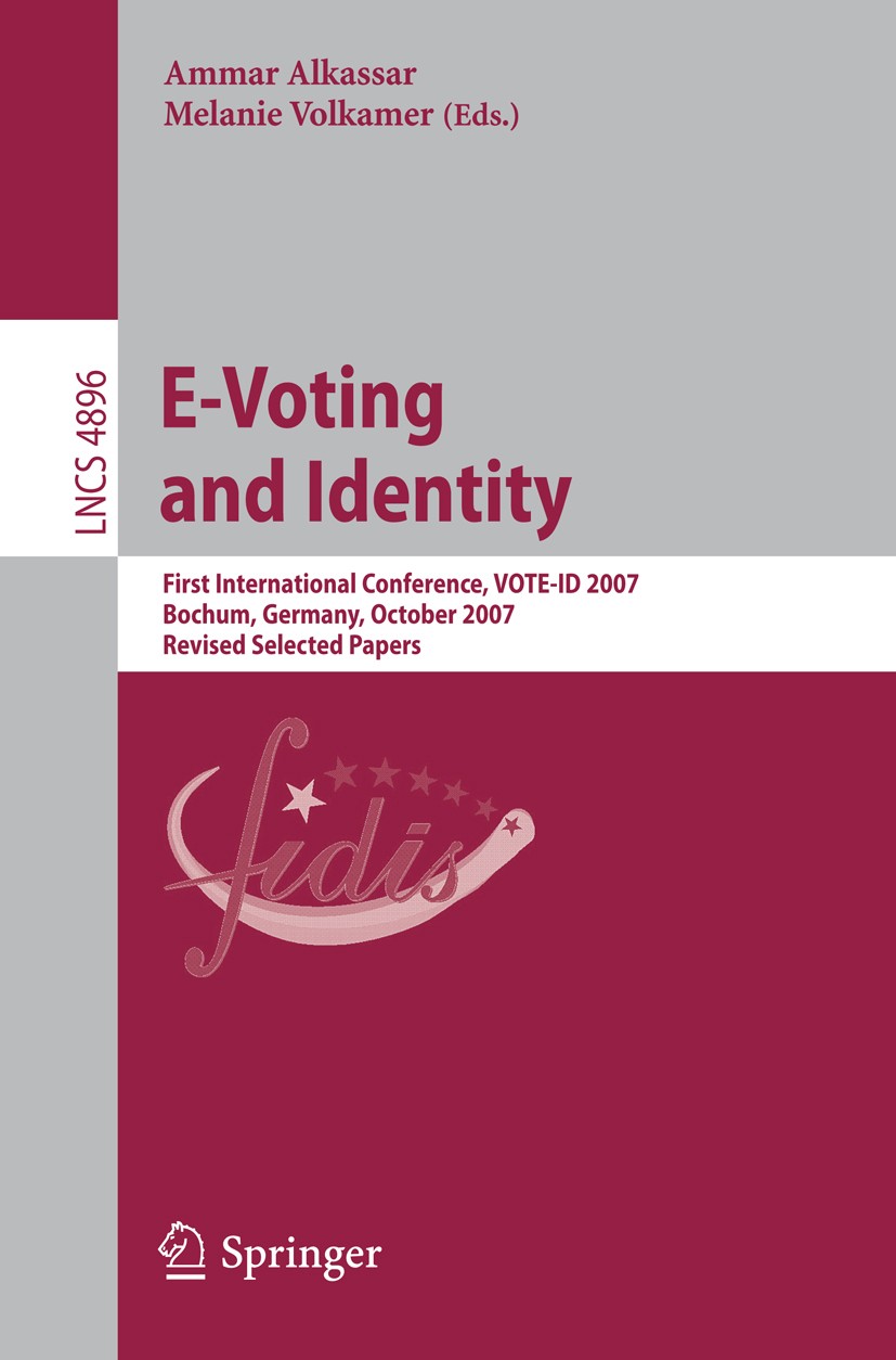 Electronic Voting In Belgium Past And Future Springerlink