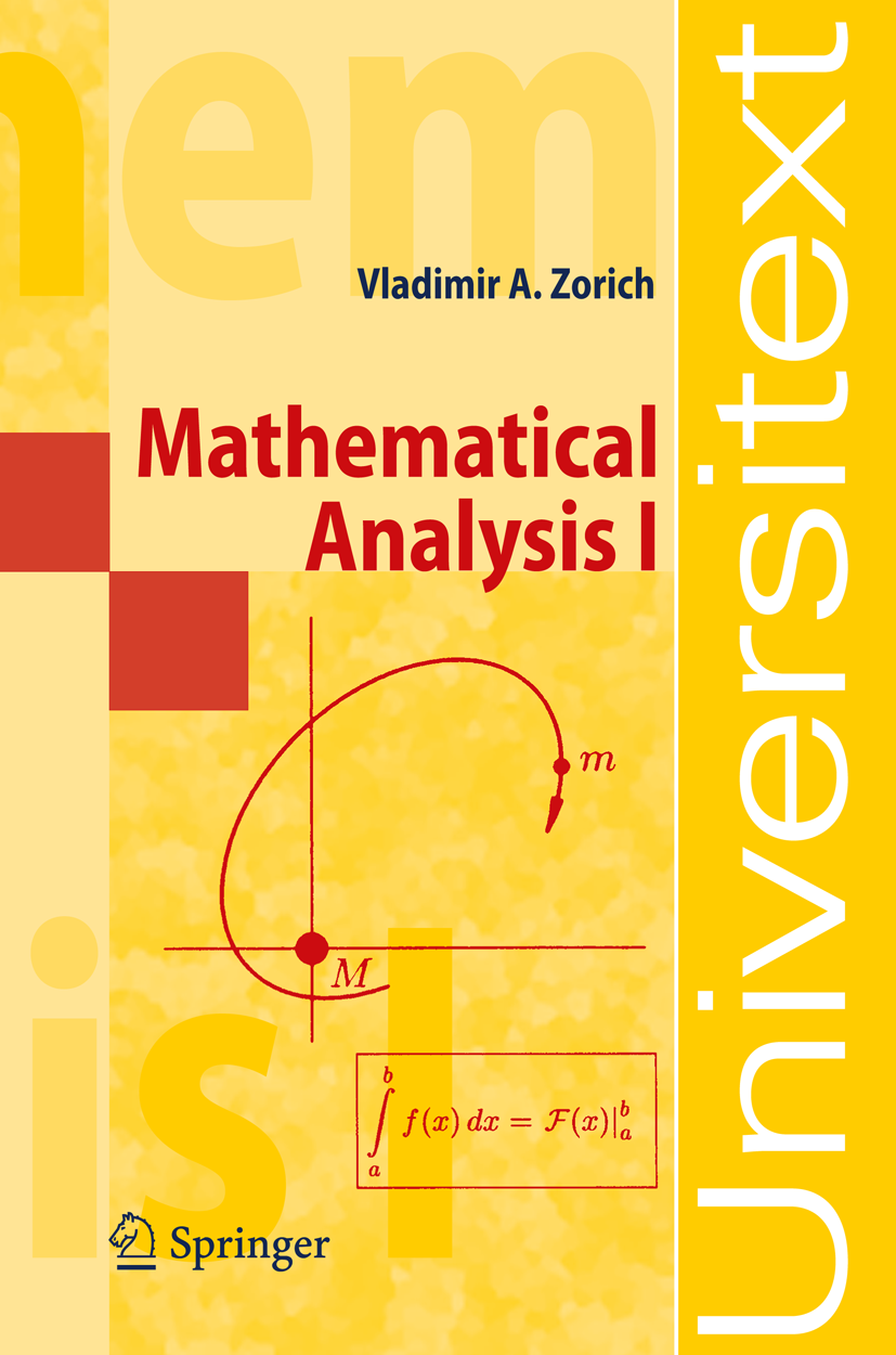 Mathematical Analysis I | SpringerLink Mathematical Analysis I | SpringerLink