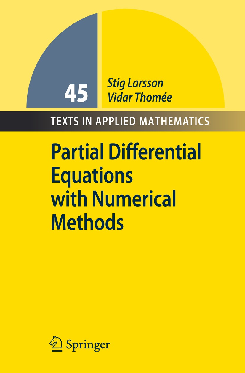 Partial Differential Equations with Numerical Methods Partial Differential Equations with Numerical Methods