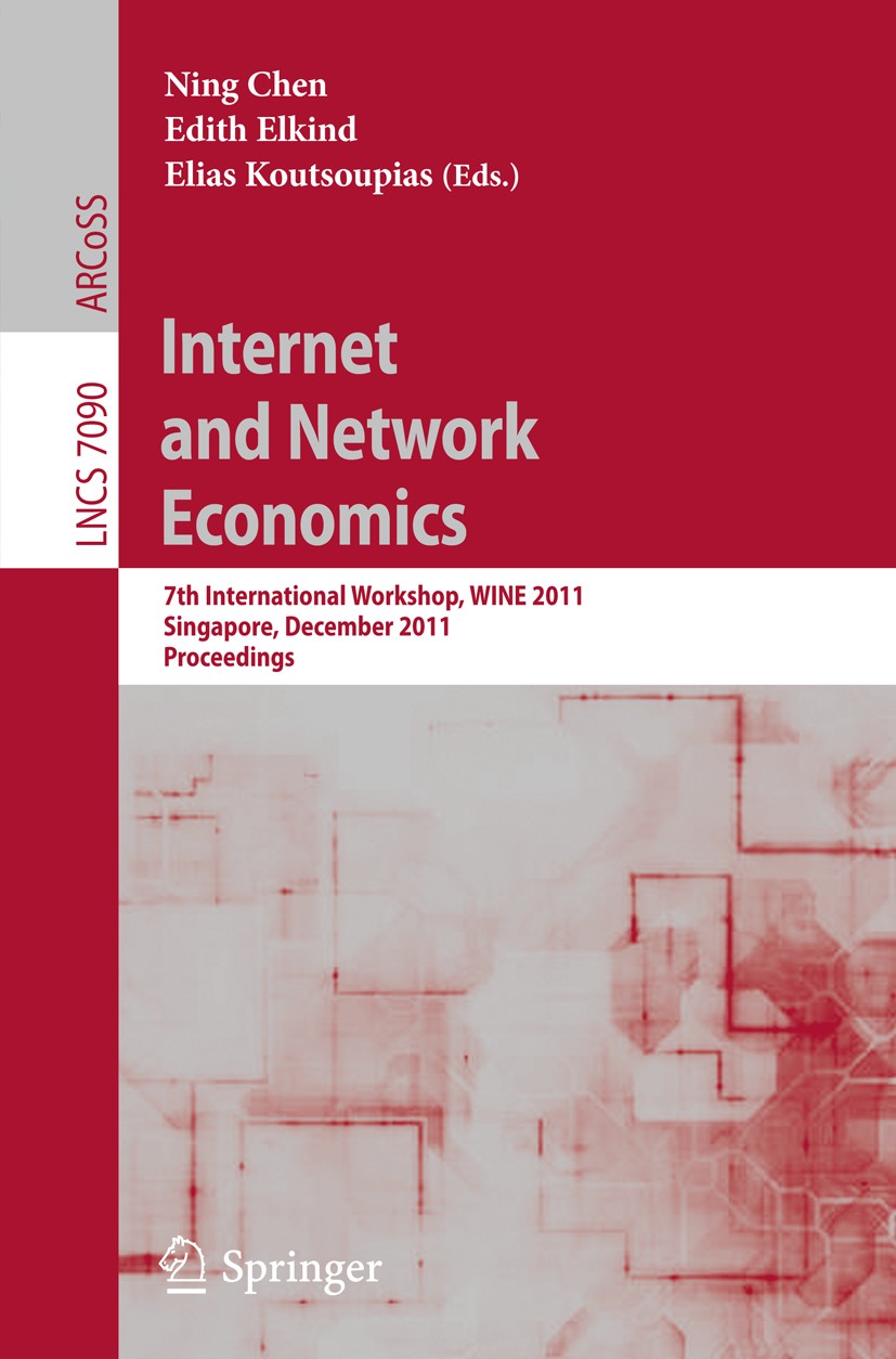 Internet and Network Economics | SpringerLink