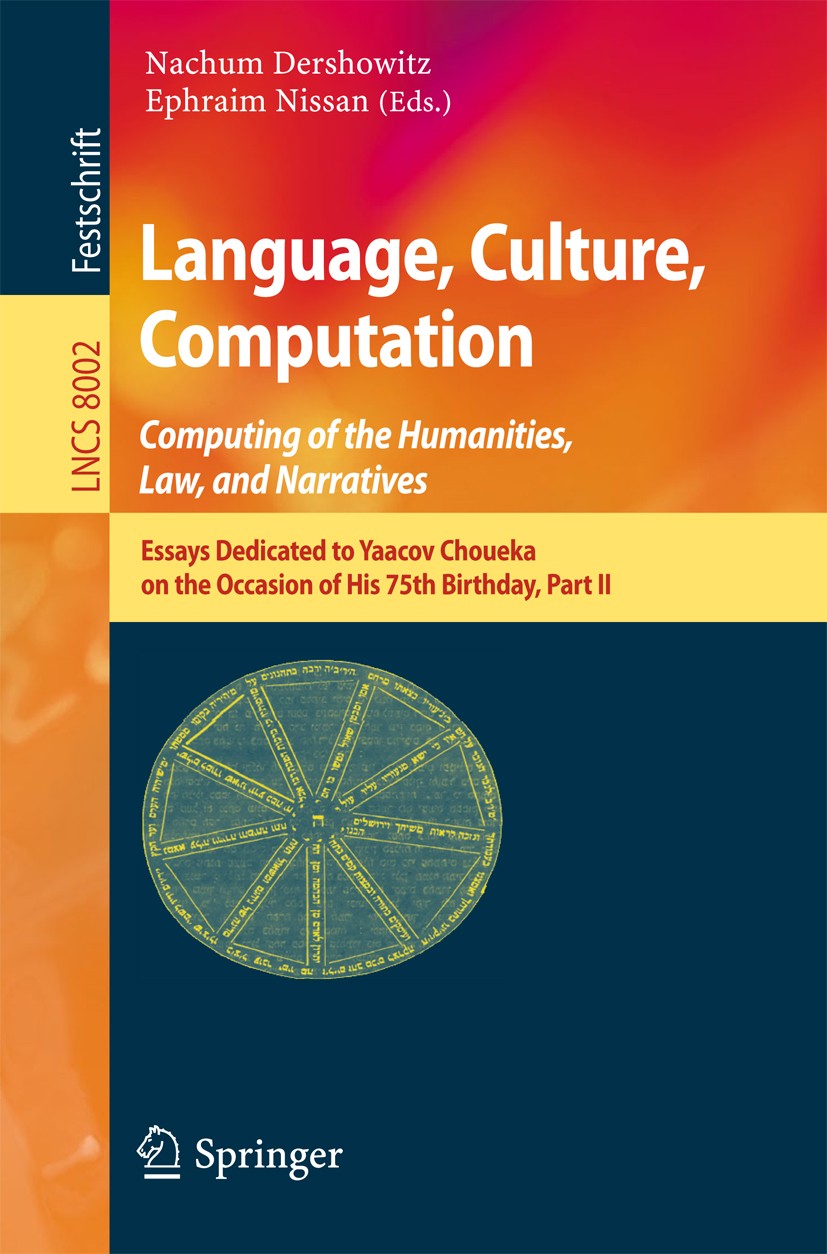 Language, Culture, Computation: Computing for the Humanities, Law 