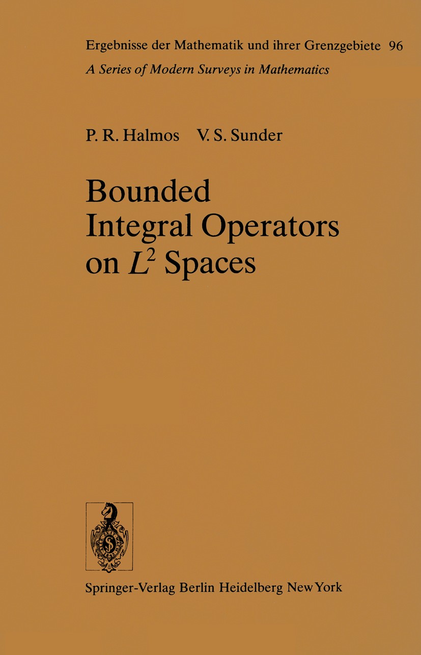 Bounded Integral Operators on L 2 Spaces | SpringerLink