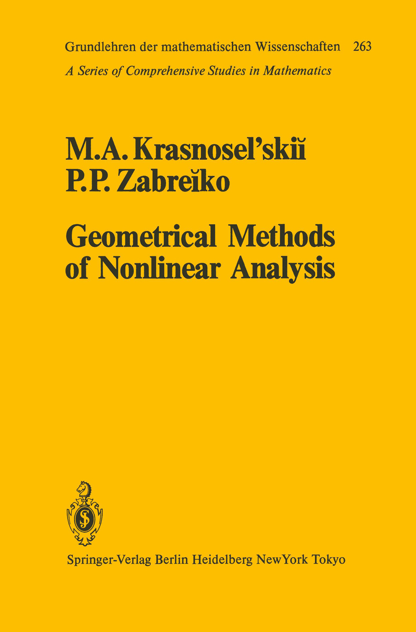 Geometrical Methods of Nonlinear Analysis | Springer Nature Link