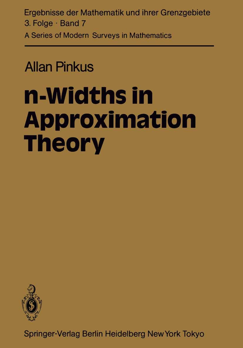 n-Widths in Approximation Theory | SpringerLink