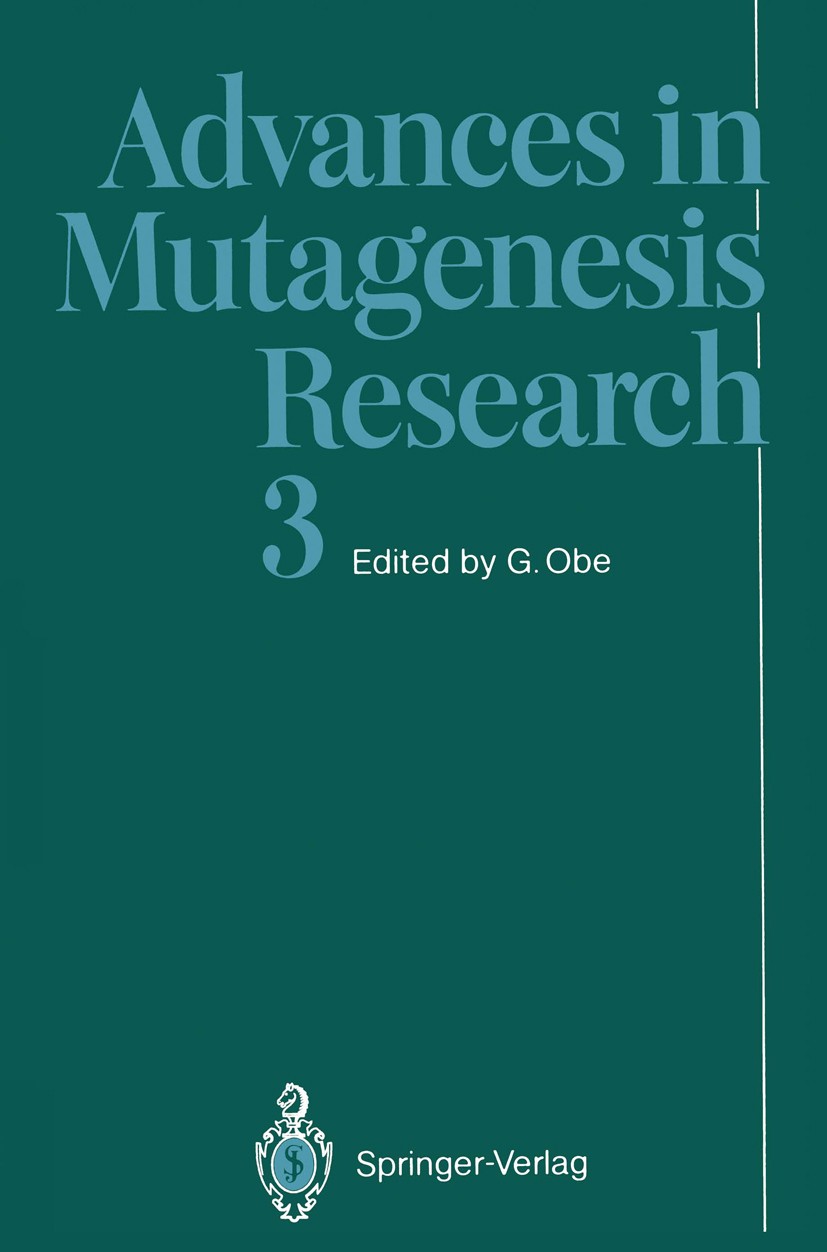 Advances in Mutagenesis Research | SpringerLink