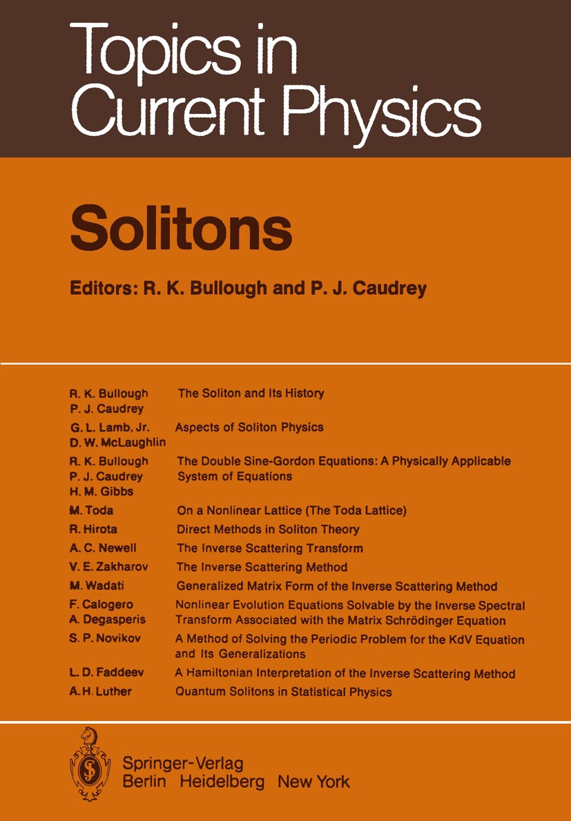 Direct Methods in Soliton Theory | SpringerLink