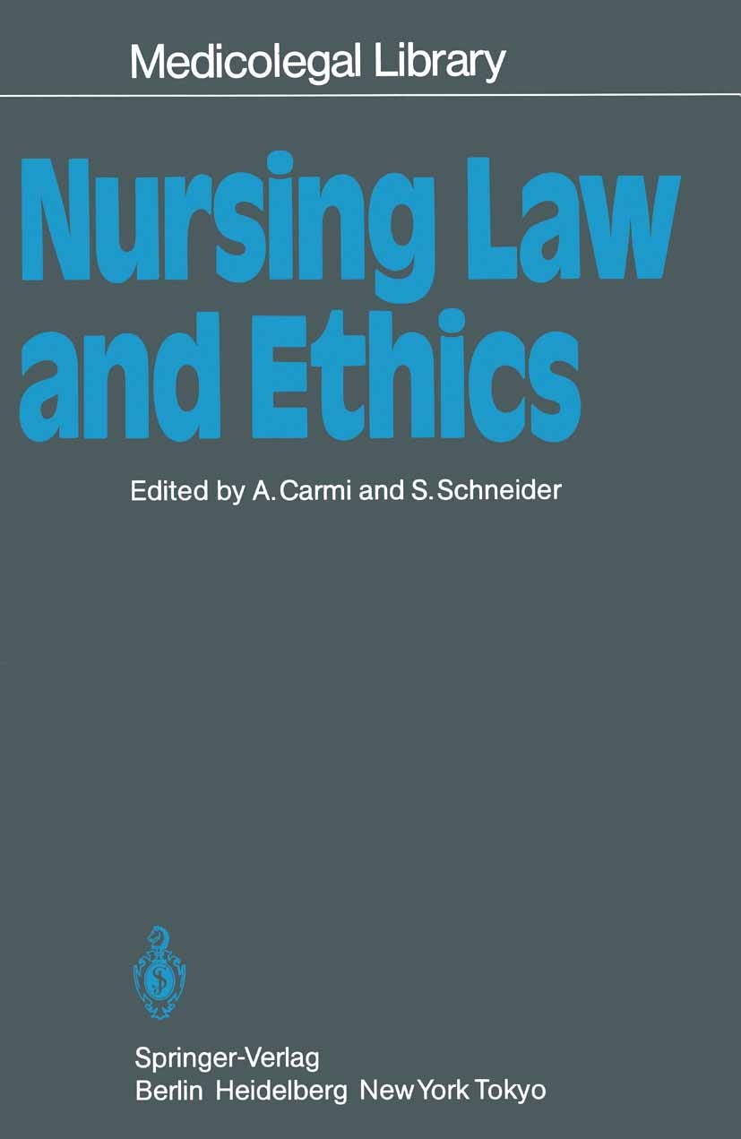 Nursing Law and Ethics | SpringerLink