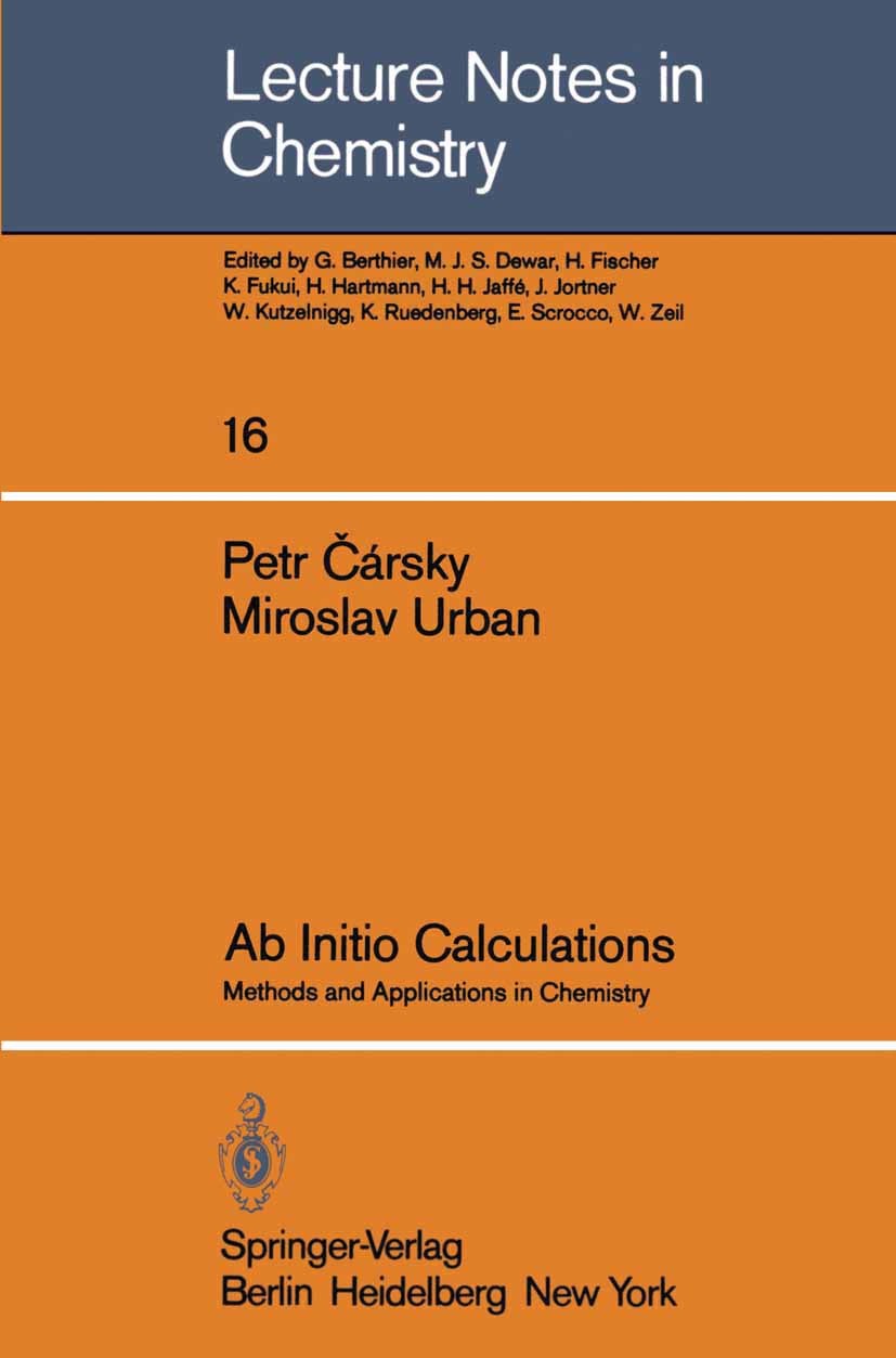 Ab Initio Calculations: Methods and Applications in Chemistry | SpringerLink