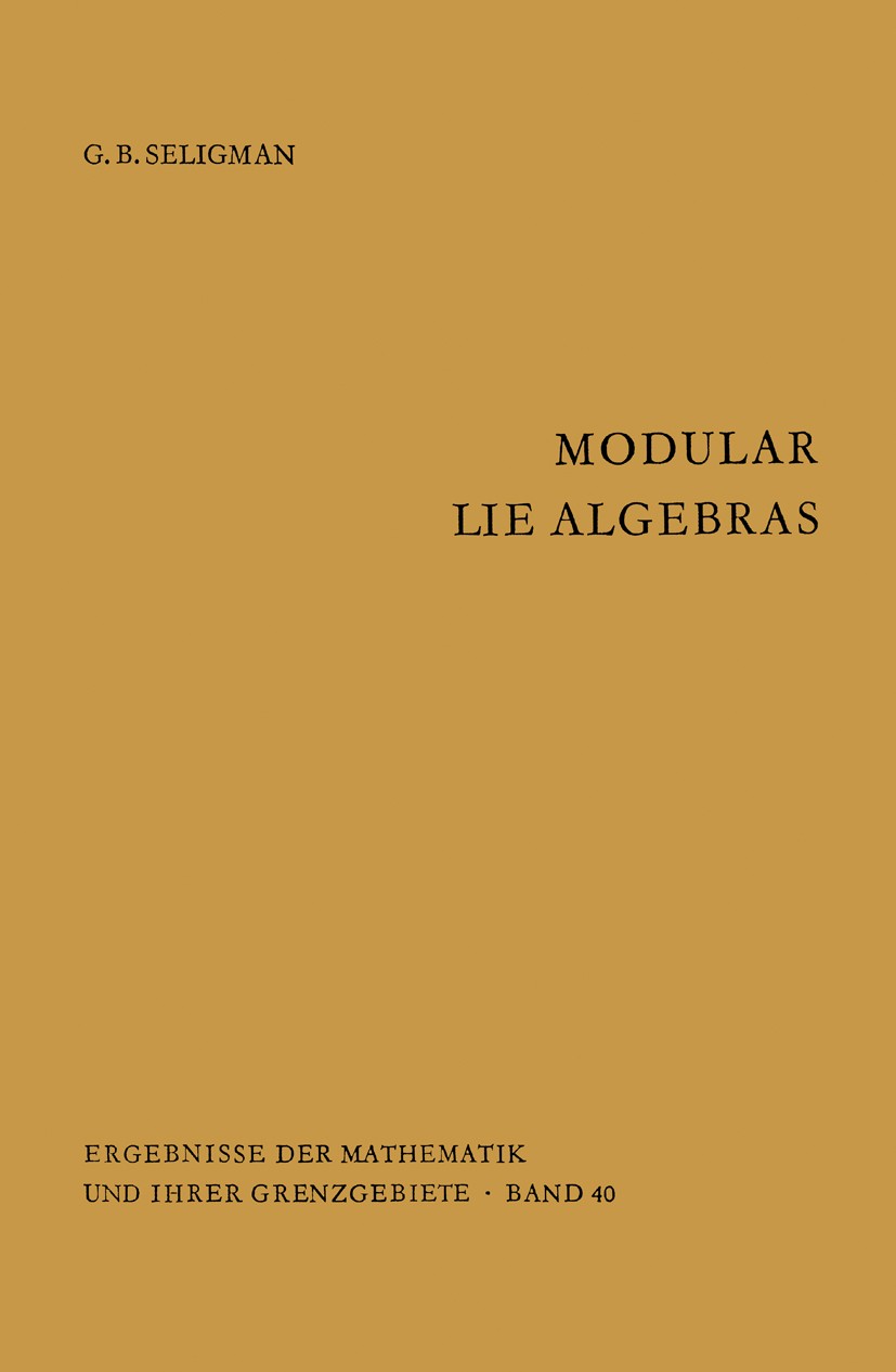Modular Lie Algebras | SpringerLink