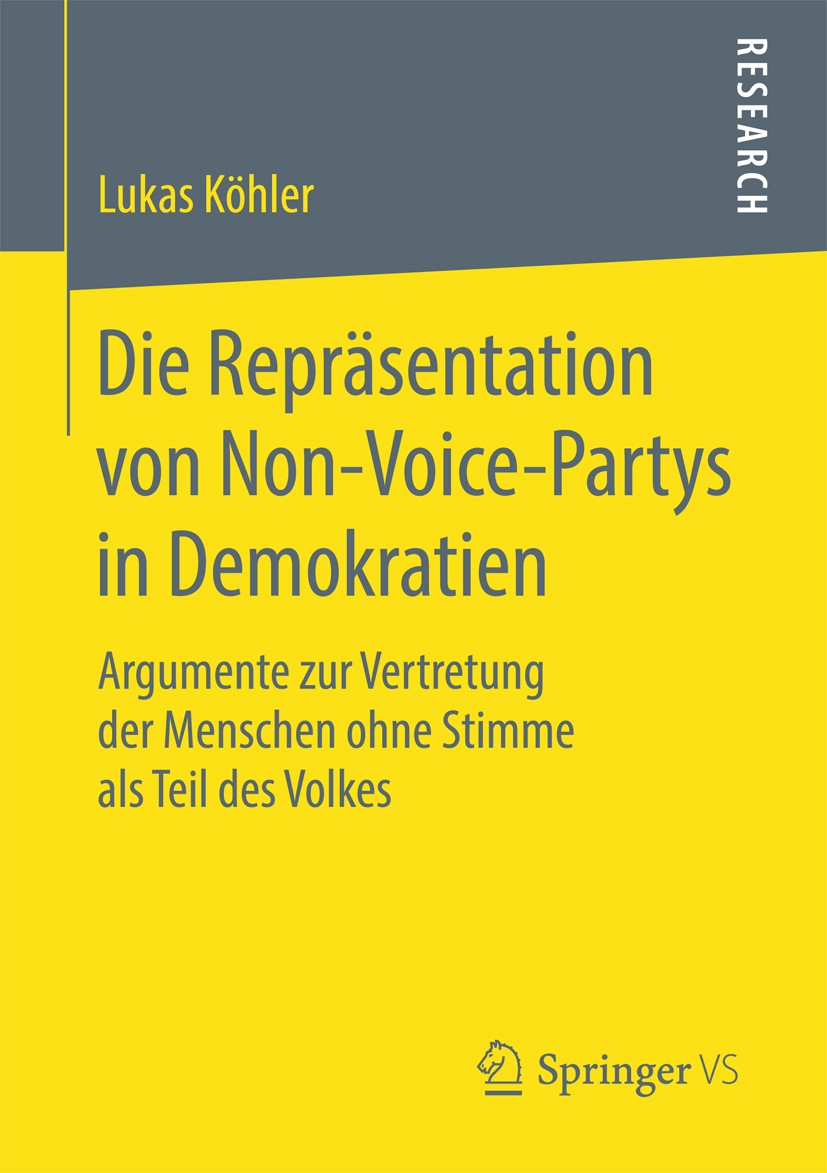 Lightbox view of the cover for Die Repräsentation von Non-Voice-Partys in Demokratien