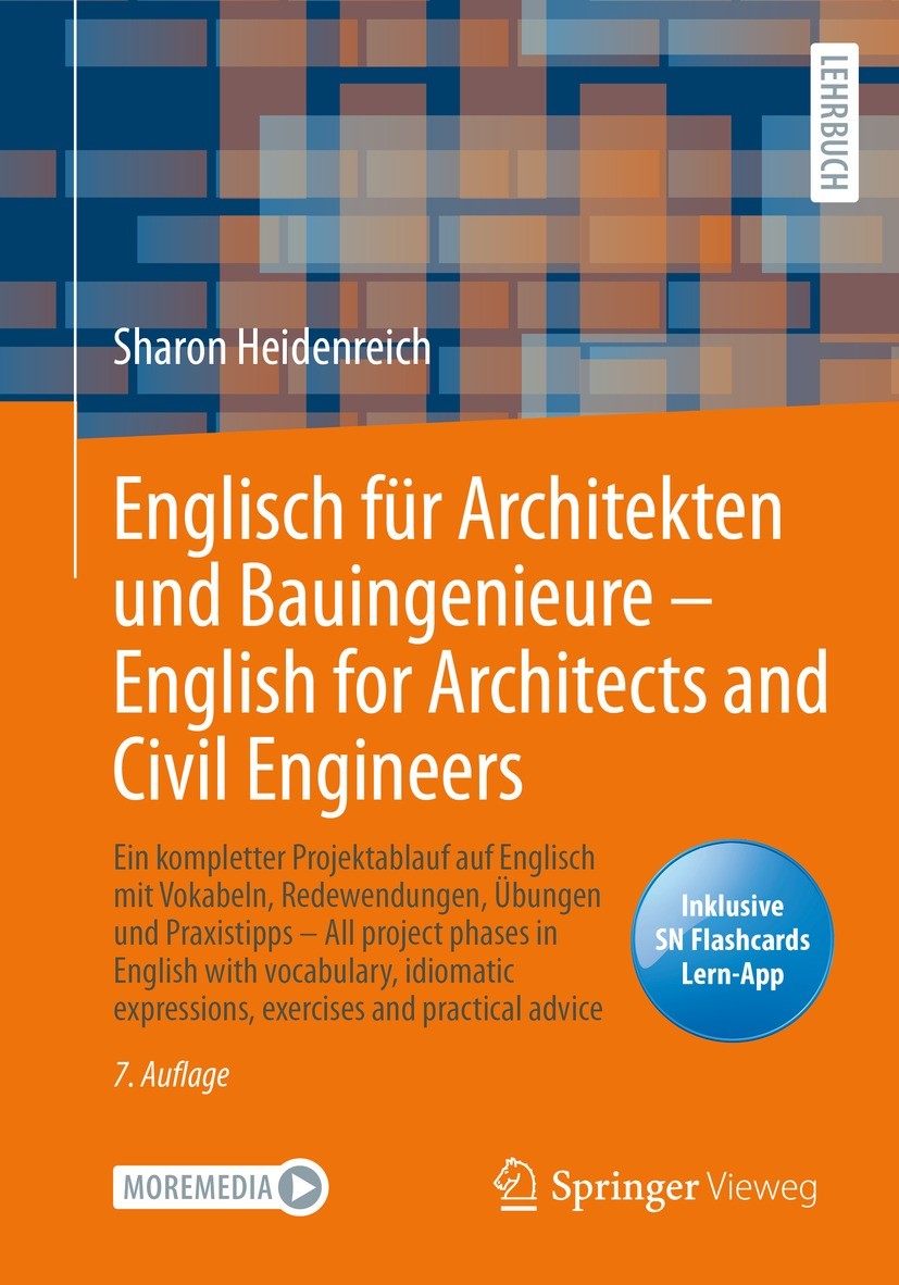 Lightbox view of the cover for Englisch für Architekten und Bauingenieure – English for Architects and Civil Engineers