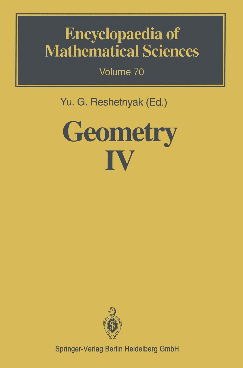 Geometry IV: Non-regular Riemannian Geometry | Springer Nature Link