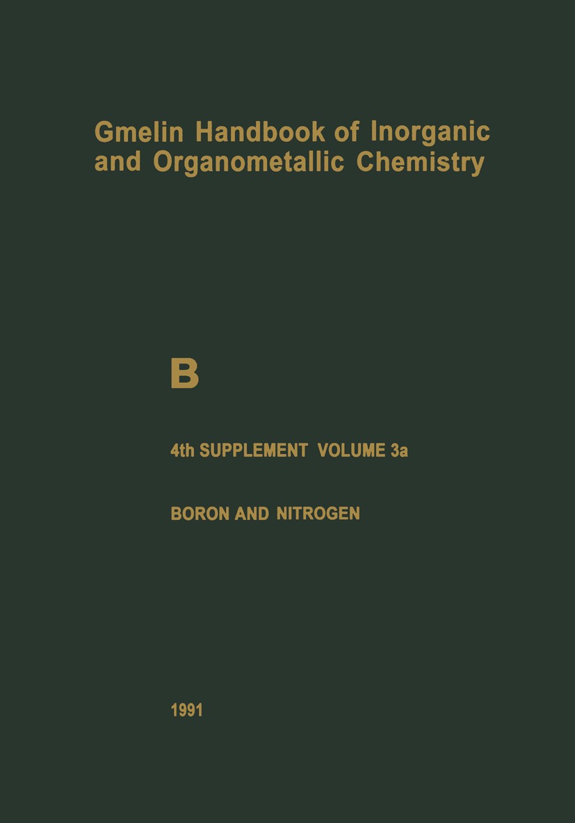 The System Boron-Nitrogen | SpringerLink